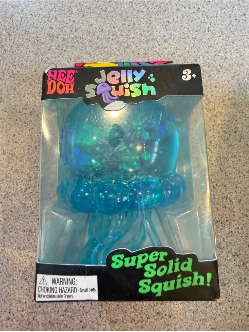 Super Solid Squish! Blue Jellyfish Toy